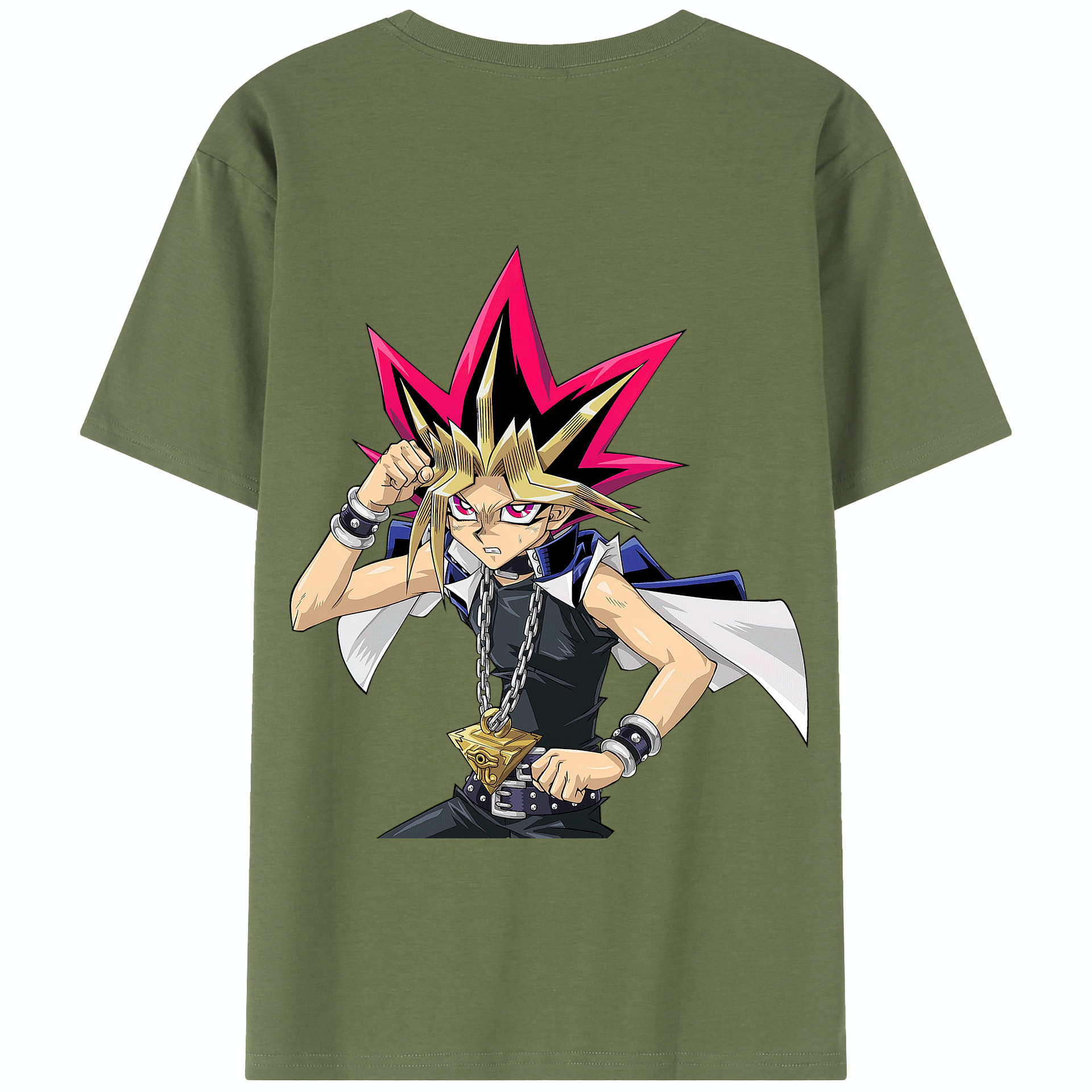（画像用） 遊☆戯☆王 Yu-Gi-Oh! 綿100％半袖Tシャツ（背面プリント）